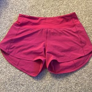 Raspberry pink Lululemon speed ups